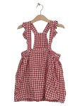 Vorschaubild 2 von Sommerkleid rot weiß kariert Vichy-Muster Rüschen Gr. 98