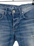 Vorschaubild 5 von Ripped Jeans Herren Gr. W30/46/S Blau Baumwolle Uni Casual Regular Fit L33