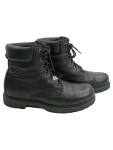 Vorschaubild 1 von Stiefel Herren Gr. 40 Schwarz Leder Schnürung 3 cm Casual Alltag Uni