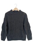 Vorschaubild 1 von Pullover Strickpullover Blattmuster Gr. 38