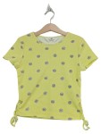 Vorschaubild 1 von Kinder T-Shirt Gr. 146 Blumenmuster Gelb Schnürung