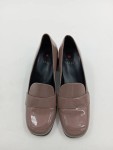 Vorschaubild 2 von Loafer Damen Lackleder Blockabsatz Gr. 38.5 Beige