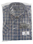 Vorschaubild 1 von Freizeithemd Kurzarm Karo Blau Beige Gr. 38