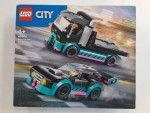 Vorschaubild 4 von Bauset Komplett LKW City Autotransporter mit Rennwagen 60406 Fahrzeuge