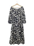 Vorschaubild 1 von Sommerkleid Zebra Muster Schwarz Weiß Gr. 36