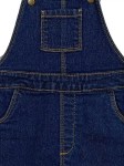 Vorschaubild 4 von Jeanskleid Kinder Blau Gr. 80 Baumwolle Uni Casual Alltag Knopf