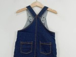 Vorschaubild 5 von Jeanskleid Kinder Blau Gr. 80 Baumwolle Uni Casual Alltag Knopf
