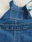 Vorschaubild 7 von Jeanskleid Kinder Blau Gr. 80 Baumwolle Uni Casual Alltag Knopf
