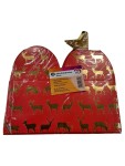 Vorschaubild 1 von Zier-Faltboxen Rentier 10 Stück Rot Gold Weihnachten Geschenkbox