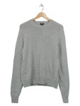 Vorschaubild 1 von Pullover Damen Grau Gr. 36/S Wolle Meliert Basic Langarm Alltag