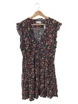 Vorschaubild 1 von Sommerkleid Blumenmuster Dunkelblau Gr. 44