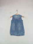 Vorschaubild 2 von Jeanskleid Kinder Gr. 80 Blau Baumwolle Grafisch Casual Alltag Knopf