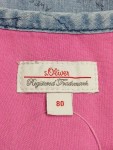 Vorschaubild 3 von Jeanskleid Kinder Gr. 80 Blau Baumwolle Grafisch Casual Alltag Knopf