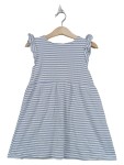 Vorschaubild 1 von Sommerkleid Gr. 98 blau-weiß gestreift Rüschenärmel