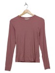 Vorschaubild 1 von Langarmshirt Damen Gr. 36 S Rosa Rippstrick Basic Oberteil