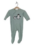 Vorschaubild 1 von Strampler Einteiler Pinguin Motiv Grün Gr. 68