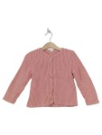 Vorschaubild 1 von Strickjacke rosa Rippstrick mit Holzknöpfen Gr. 92