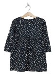 Vorschaubild 1 von Sommerkleid Mädchen Gr. 98 schwarz Blumenmuster Freizeitkleid