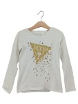 Vorschaubild 1 von Langarmshirt Mädchen Gr. 116 Weiß mit Sternenprint