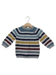Vorschaubild 1 von Pullover gestreift mit Knöpfen Gr. 74 Baumwolle
