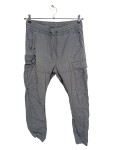 Vorschaubild 1 von Cargohose Damen Grau Slim Fit Gr. 36 S Baumwolle mit Taschen