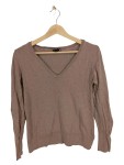 Vorschaubild 1 von Pullover V-Ausschnitt Braun Melange Damen Gr. 38