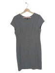 Vorschaubild 1 von Etuikleid Gr. 40 Grau Business Kurzarm Bleistiftkleid