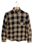 Vorschaubild 1 von Freizeithemd Jungen Langarm Hemd kariert Beige Schwarz Gr. 158