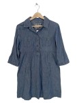 Vorschaubild 1 von Jeanskleid Damen Blau Gr. 40 Casual Baumwolle