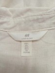Vorschaubild 3 von Hemdblusenkleid Gr. 40 Beige Leinen Baumwolle Langarm Blusenkleid