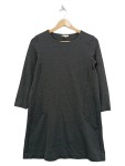 Vorschaubild 1 von Freizeitkleid Damen Grau Langarm Basic A-Linie Gr. 36