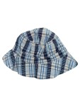 Vorschaubild 1 von Sonnenhut Baby Hut blau weiß kariert mit Bindebändern Gr. 49 Baumwolle