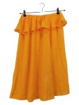Vorschaubild 1 von Sommerkleid orange Rüschen Volant Boho Festival Kleid Gr. 36