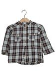 Vorschaubild 1 von Karohemd Gr. 80 Stehkragen Baumwolle Blau Braun Casual