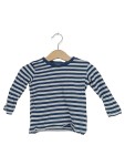 Vorschaubild 1 von Langarmshirt gestreift blau grau Gr. 74