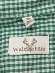 Vorschaubild 3 von Trachtenhemd Herren kariert grün weiß Langarm Gr. M 48