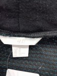 Vorschaubild 3 von Damen Strickjacke Cardigan Blau Schwarz Meliert Offen Gr 34 XS