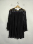 Vorschaubild 2 von Spitzenkleid schwarz Gr. 38 Vintage Look Langarm