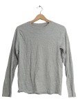 Vorschaubild 1 von Langarmshirt Grau Basic Rundhals Gr. 170