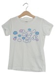 Vorschaubild 1 von T-Shirt Kinder Weiß Gr. 122 Baumwolle Tiermotive Casual Kurzarm Freizeit