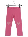 Vorschaubild 1 von Leggings Rosa Pink Herz Applikation Knie Mädchen Gr. 104