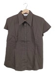Vorschaubild 1 von Damen Hemdbluse Kurzarm Grau Gr. 40 L Business