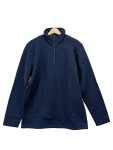 Vorschaubild 1 von Fleecepullover Herren Blau Gr. 52/L Polyester Uni Sportlich Langarm