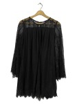 Vorschaubild 1 von Spitzenkleid schwarz Gr. 38 Vintage Look Langarm