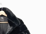 Vorschaubild 4 von Fellmantel schwarz Gr. 38 M elegant Kunstfell Jacke Mantel