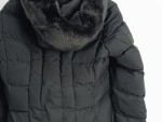 Vorschaubild 4 von BELVEDERE Wintermantel Damen Schwarz Gr. 38 M mit Kapuze Fellbesatz
