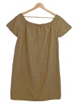 Vorschaubild 1 von Sommerkleid Braun Off-Shoulder Carmen-Ausschnitt Gr. 44