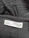 Vorschaubild 3 von Hemdbluse Kinder Schwarz Gr. 116 Baumwolle Uni Casual Langarm Freizeit