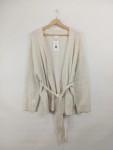 Vorschaubild 2 von Strickjacke Cardigan Beige Gr. 36 S mit Bindegürtel