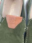 Vorschaubild 3 von Loafer Damen Mokassins Schuhe Leder Grün Gr. 40
